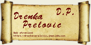 Drenka Prelović vizit kartica